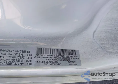 2022 Ram Promaster City Cargo Van из США, поврежденный, VIN ZFBHRFAB6N6W62443